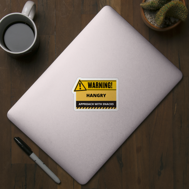 Funny Human Warning Label | Im Hangry | Humorous Sayings | Social Warnings by mschubbybunny